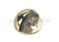 Polished Brass Decorative Door Hardware Low Profile Commercial Door Stop 1&quot;