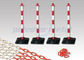 Red And White Plastic Chain ,  HDPE PP PE Plastic Barrier Chain Link