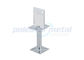 Galvanised Construction Hardware , Center Pin Stirrup Post Anchor 200mm Height