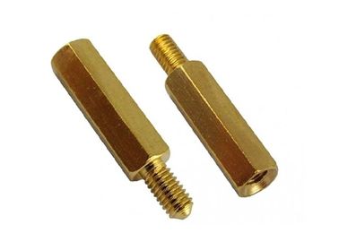 M3 X 8 + 6mm Hex Brass Standoff Screw Electronic Fasteners For PCB Spacer