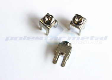 Custom 6-32 x 1/4" Brass Nickel Plated PCB Screw Terminal With Color Head Binding Screws