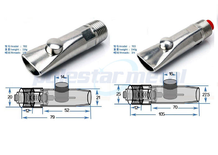 1 2 Stainless Steel Nipple Drinker Rodents Hog Cow Cattle Horse