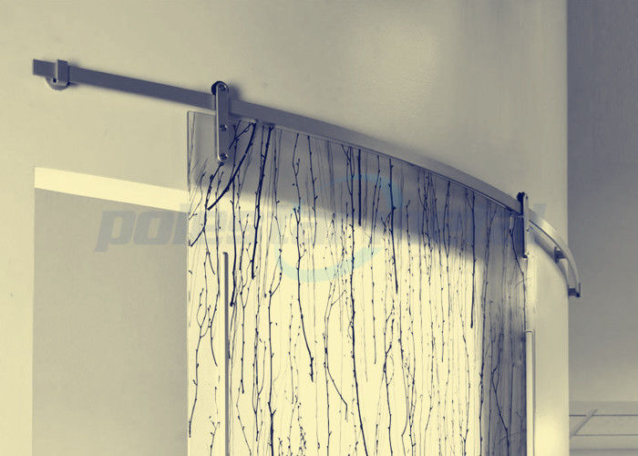 2000mm Curved Stainless Steel Barn Door Hardware For Wooden Sliding 2000mm Curved Stainless Steel Barn Door, Curved Sliding Door Track