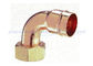 Copper Straight Tap Connector , 15mm To 22mm Flexible Tap Connector With Threaded Hose Barb Ends