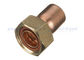 3 Way Cross Coupling Straight Tap Connector , 1/4 Inch Copper End Feed Fittings
