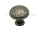 1 1/4" Cabinet Handles And Knobs Gilded Bronze Zinc Alloy Mushroom Cabinet Knobs