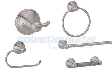 6-1/4" Width Zamak 32500 Series Collection Satin Nickel Towel Ring