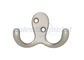 Contemporary Door Hardware Polished Chrome Double Robe Hooks For Bathrooms