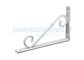 200mm Height Satin White Painting Steel Scroll Shelf  Brackets For Building